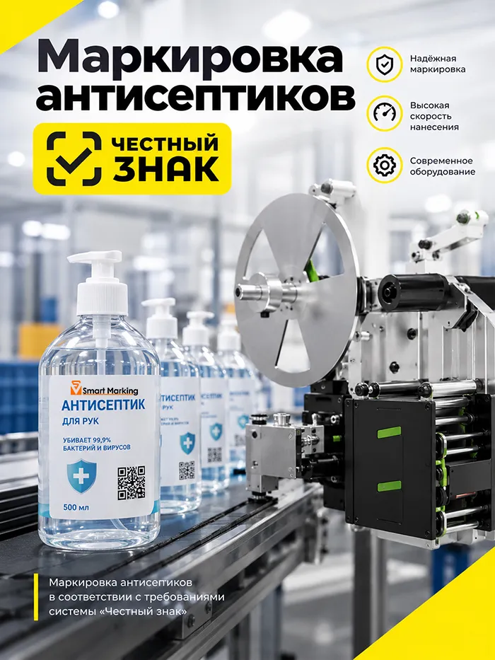 Маркировка антисептиков Честный знак
